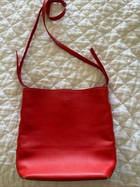 Bottega Veneta Red Leather Shoulder Bag